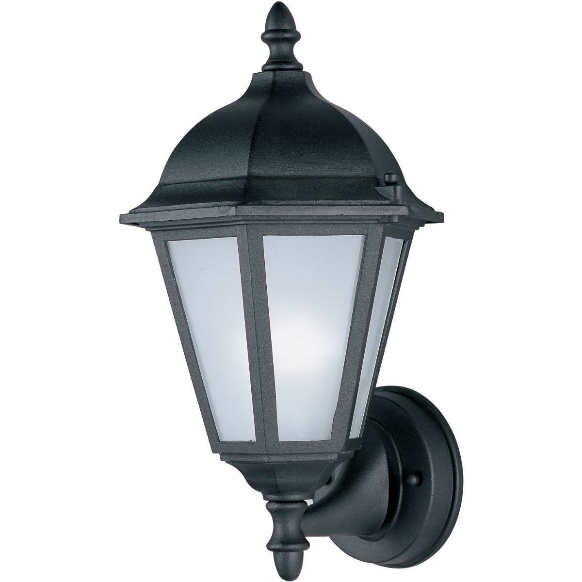 Westlake LED E26 15 in. upward LED Outdoor Wall Light 455 Lumens 3000K Black Finish - Bees Lighting