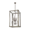 Thornwood 23 in. 8 Lights Chandelier Brown Finish - Bees Lighting