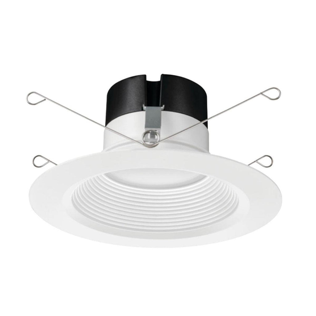 6 Inch Recessed LED Can Light, Round, 10 Watt, 900 Lumens, Selectable CCT,  2700K to 5000K, Baffle Trim