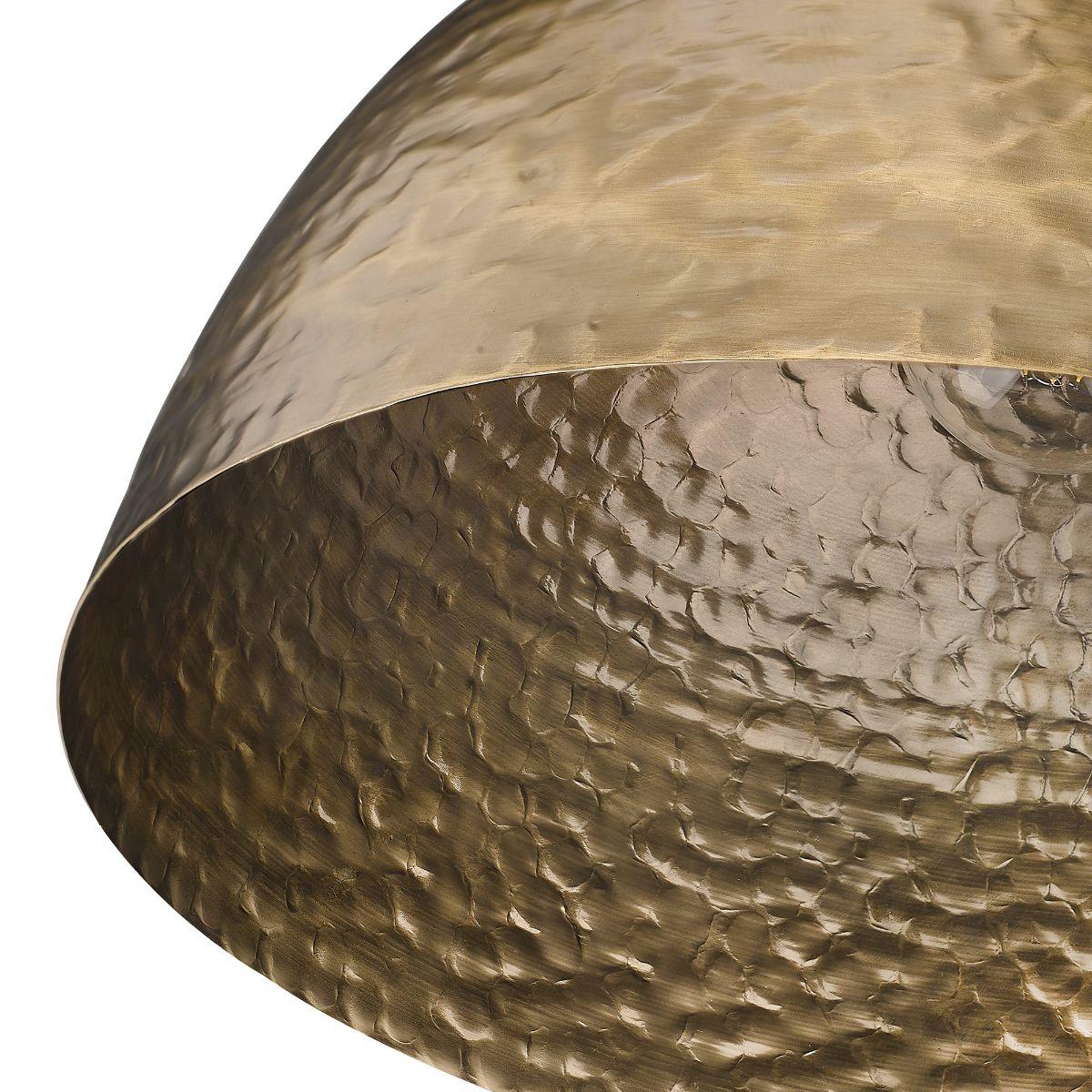 Shepard 16 in. Pendant Light Modern Brass Finish - Bees Lighting