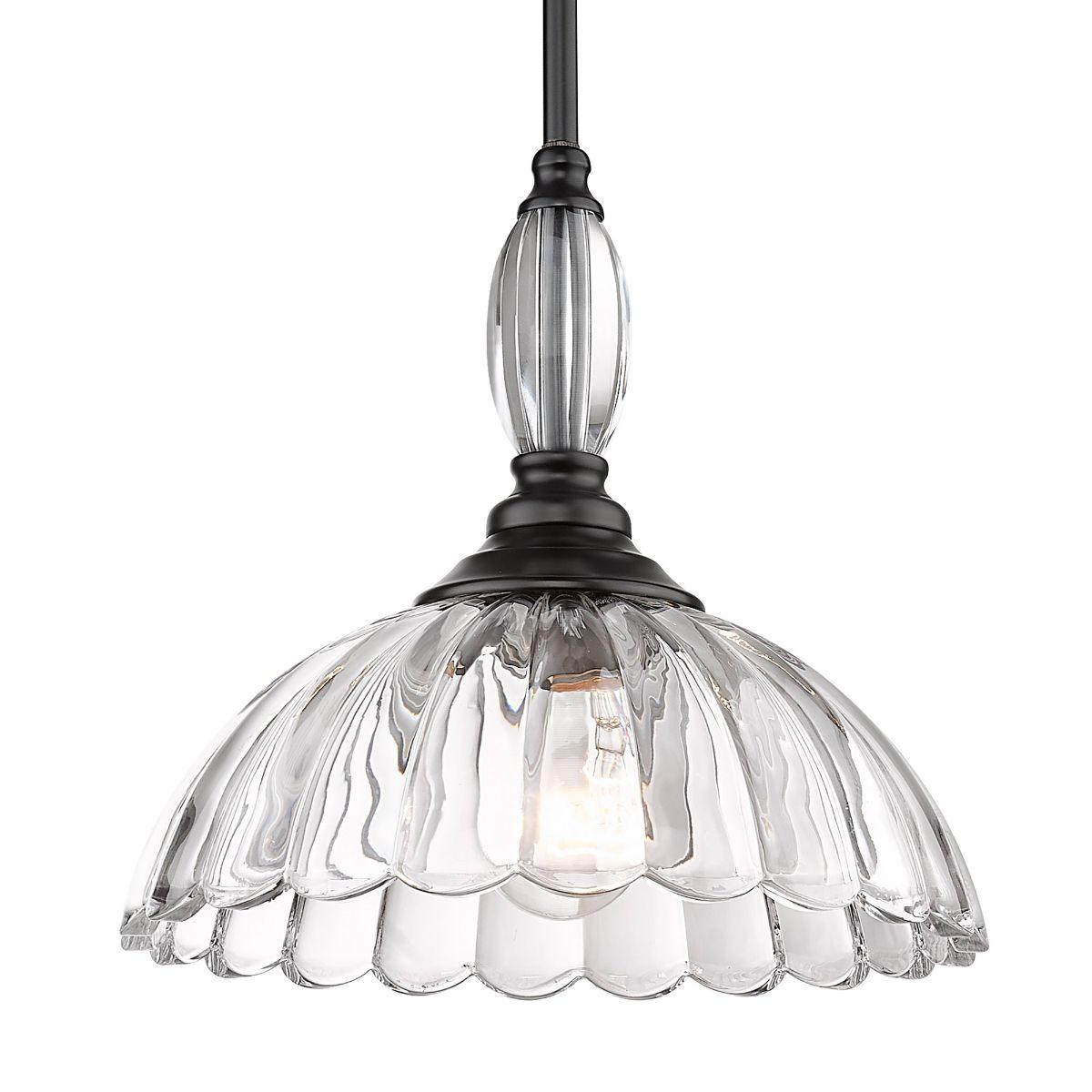 Audra 12 in. Pendant Light Matte Black Finish - Bees Lighting