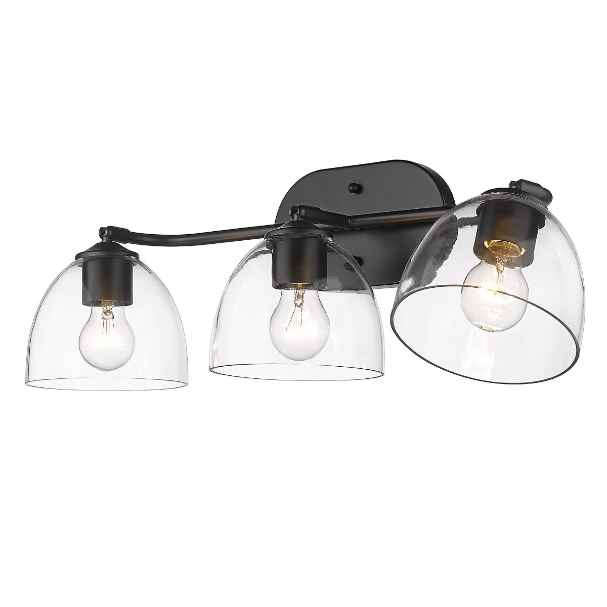 Roxie 25 in. 3 Lights Vanity Light Matte Black Finish