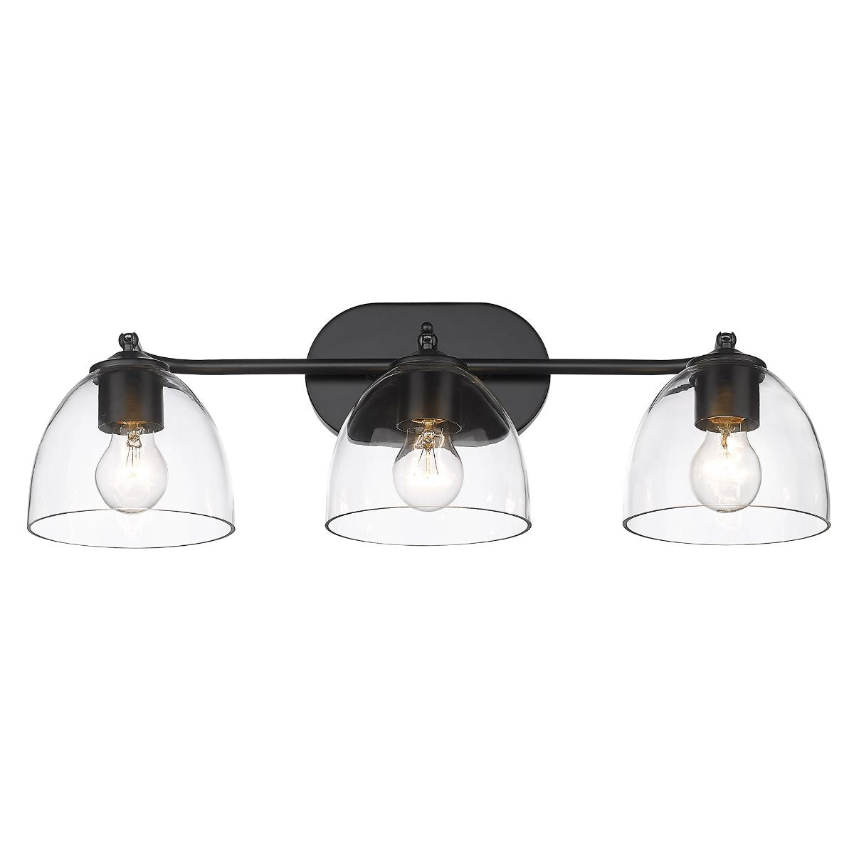 Roxie 25 in. 3 Lights Vanity Light Matte Black Finish