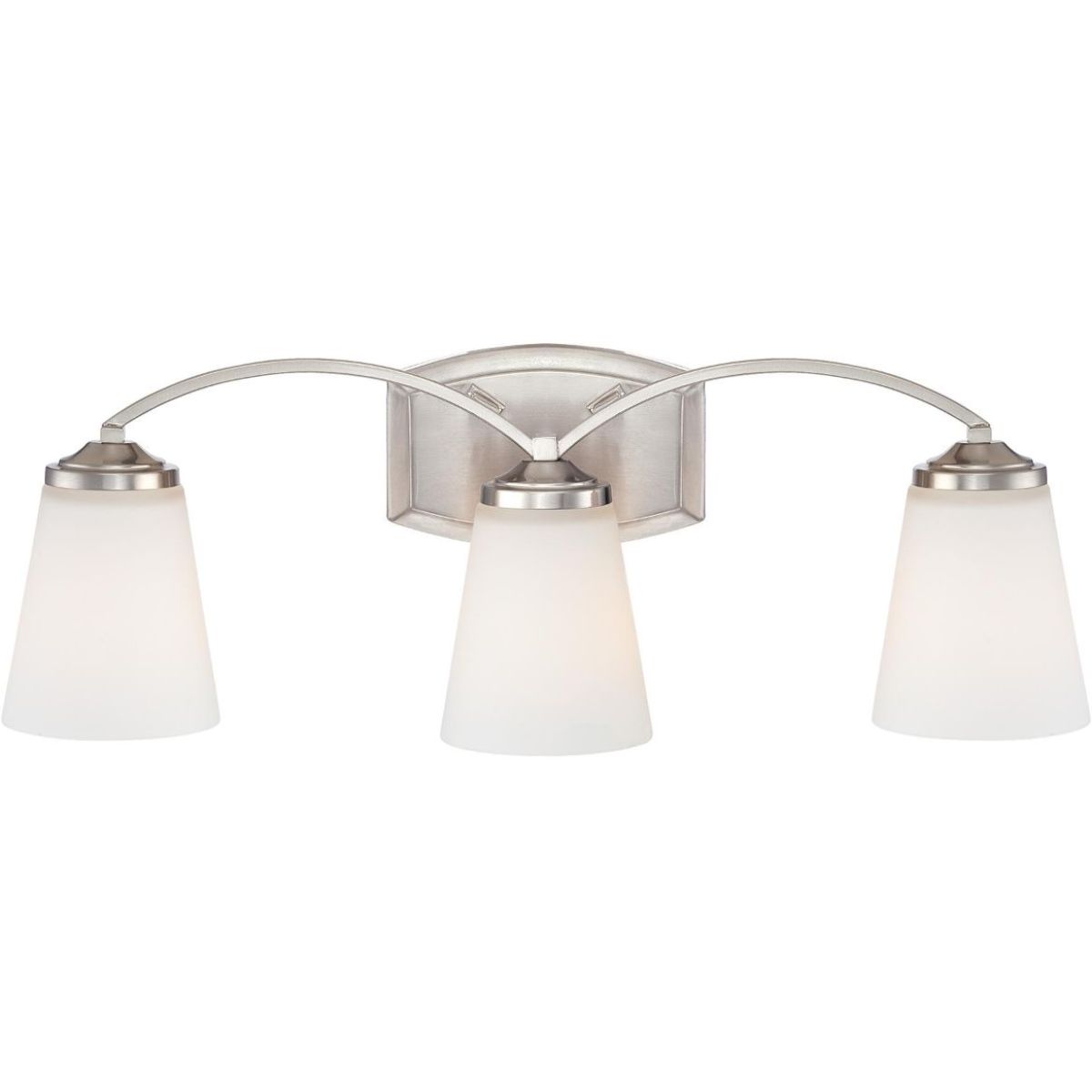 Overland Park 23 In. 3 Lights Vanity Light Brushed Nickel Finish - Bees Lighting