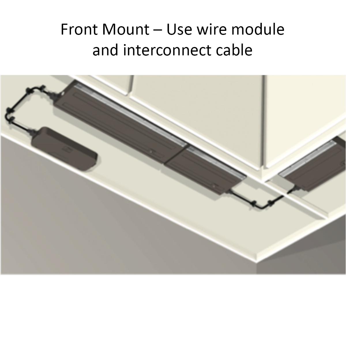 6U 8in. LED Under Cabinet Light, 2700K|3000K, 270 Lumens, 120V, White - Bees Lighting