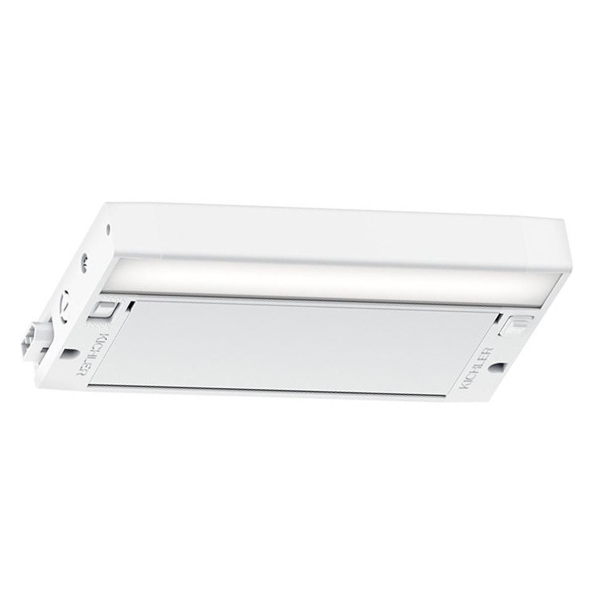 6U 8in. LED Under Cabinet Light, 2700K|3000K, 270 Lumens, 120V, White - Bees Lighting