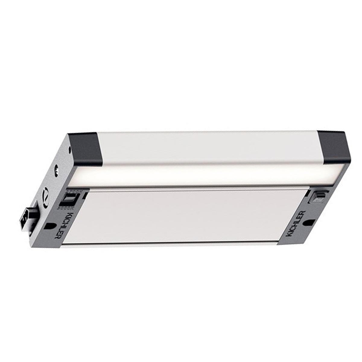 6U 30 Inch Plug In Under Cabinet LED Light, 1000 Lumens, Interconnectable, Selectable CCT 27K/30K, 120V, Nickel - Bees Lighting