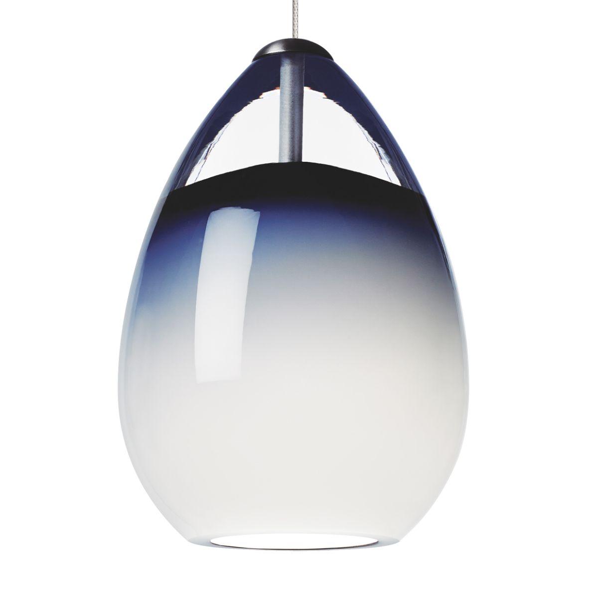 Alina 4 in. Freejack Pendant Light Chrome Blue Finish - Bees Lighting