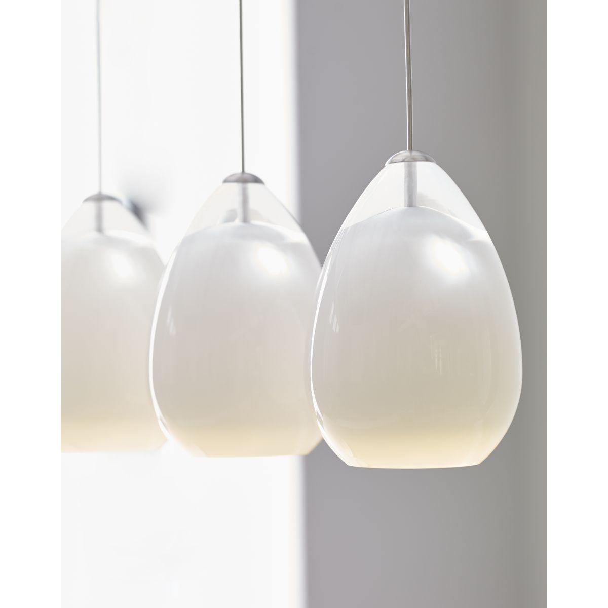 Alina 4 in. Freejack Pendant Light Chrome White Finish - Bees Lighting