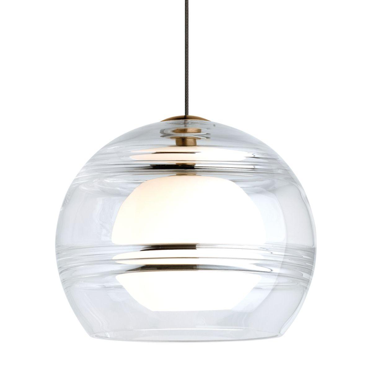 Sedona 6 in. Pendant Light Satin Nickel Finish Clear - Bees Lighting