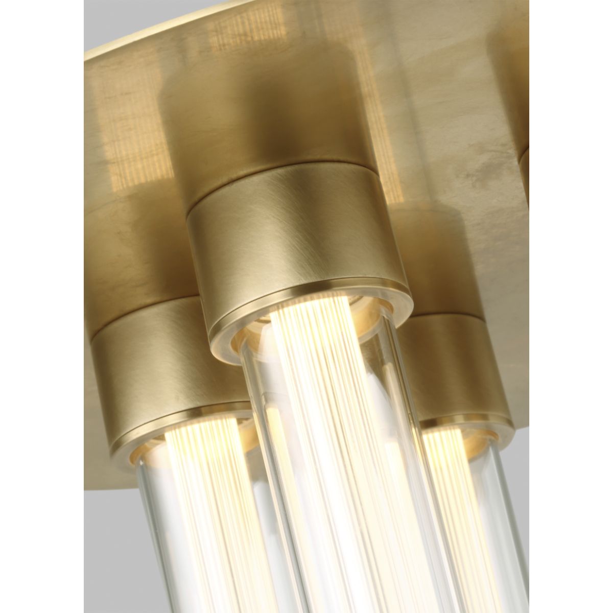 Kola 13 in. LED Flush Mount Light 120V, Brass Finish - Bees Lighting