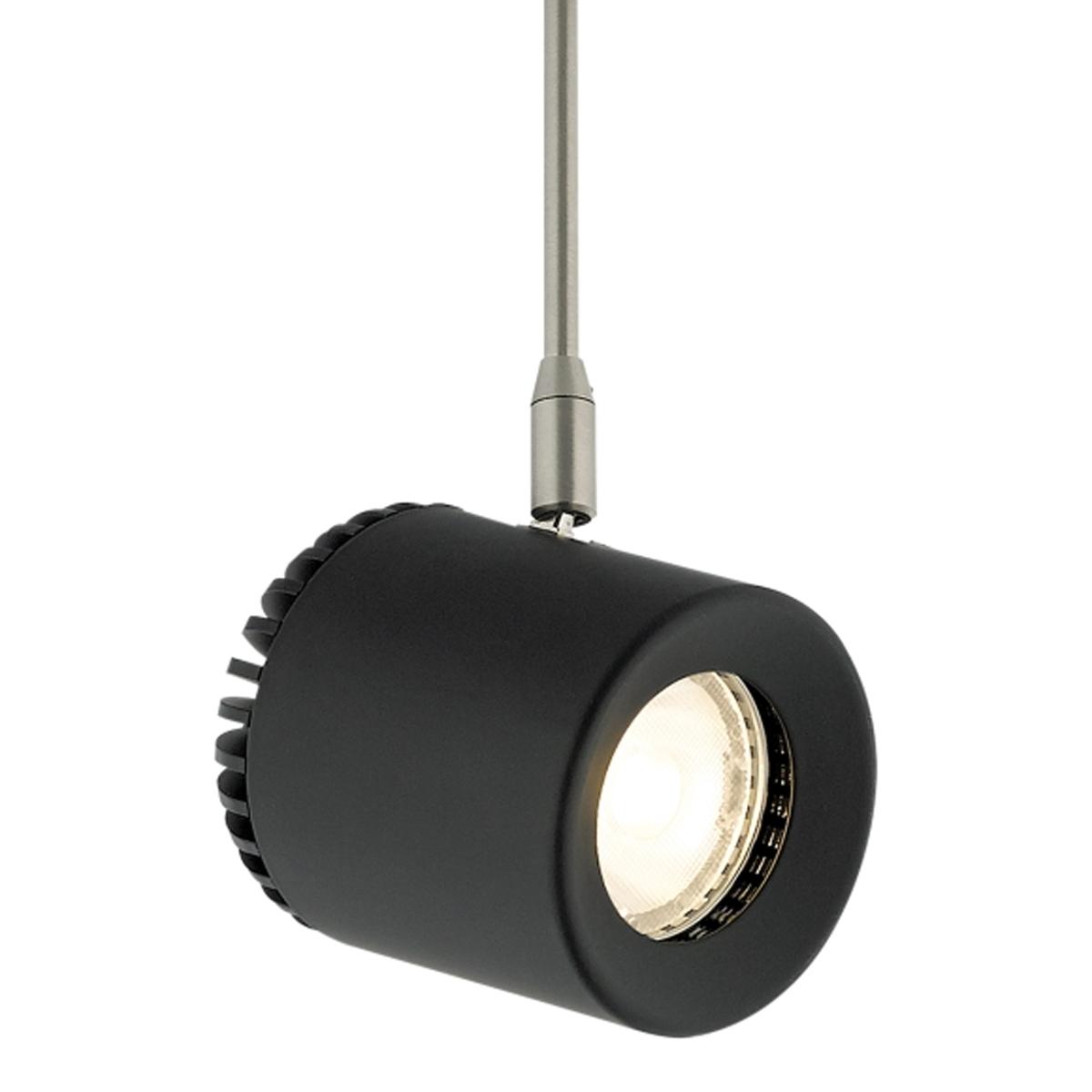 3 In. Stem Burk LED Monorail Head 14W 3500K 634 Lumens 40Â-degree Beam Angle Black finish - Bees Lighting