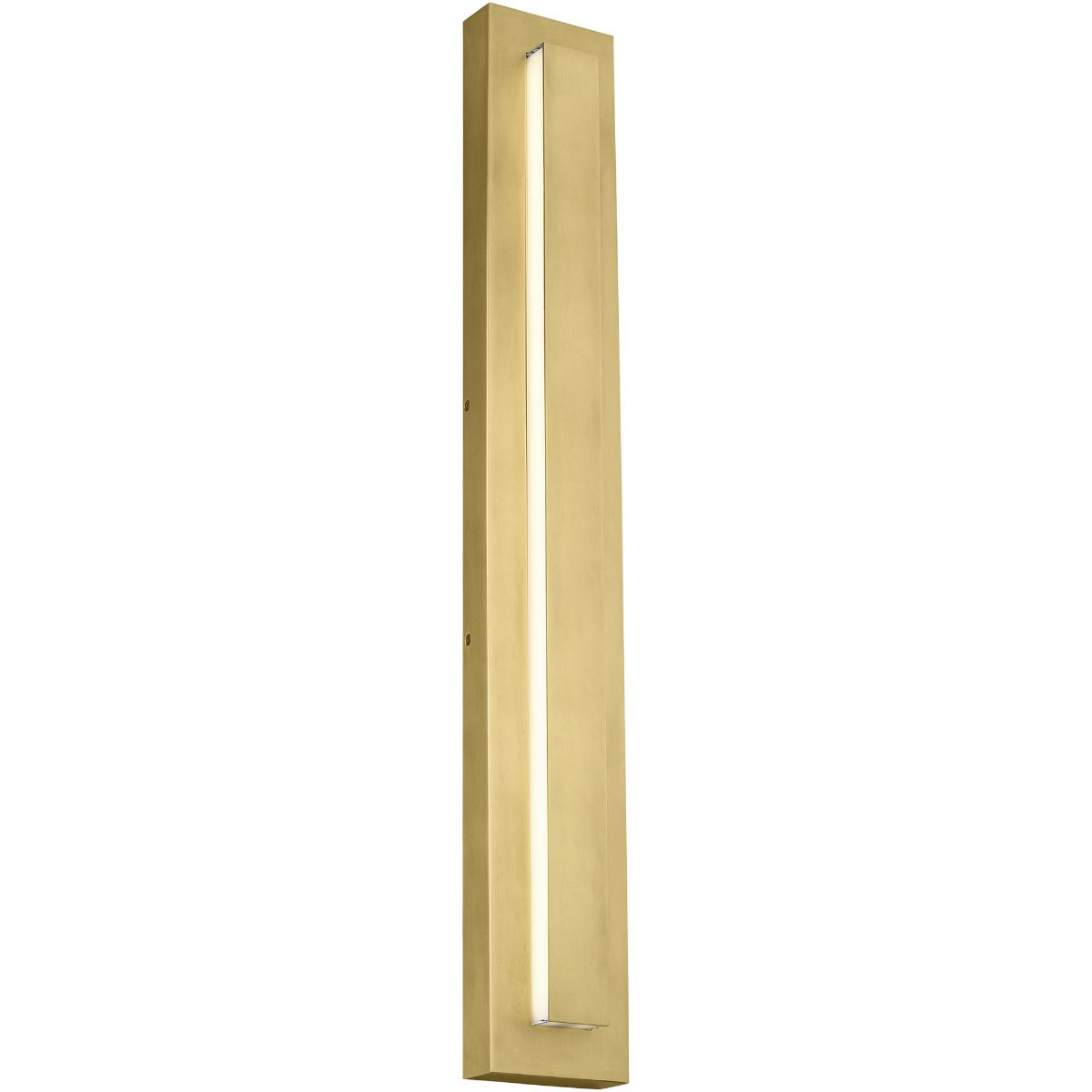 Aspen 36 In. LED Outdoor Wall Sconce Natural Brass Finish - Bees Lighting