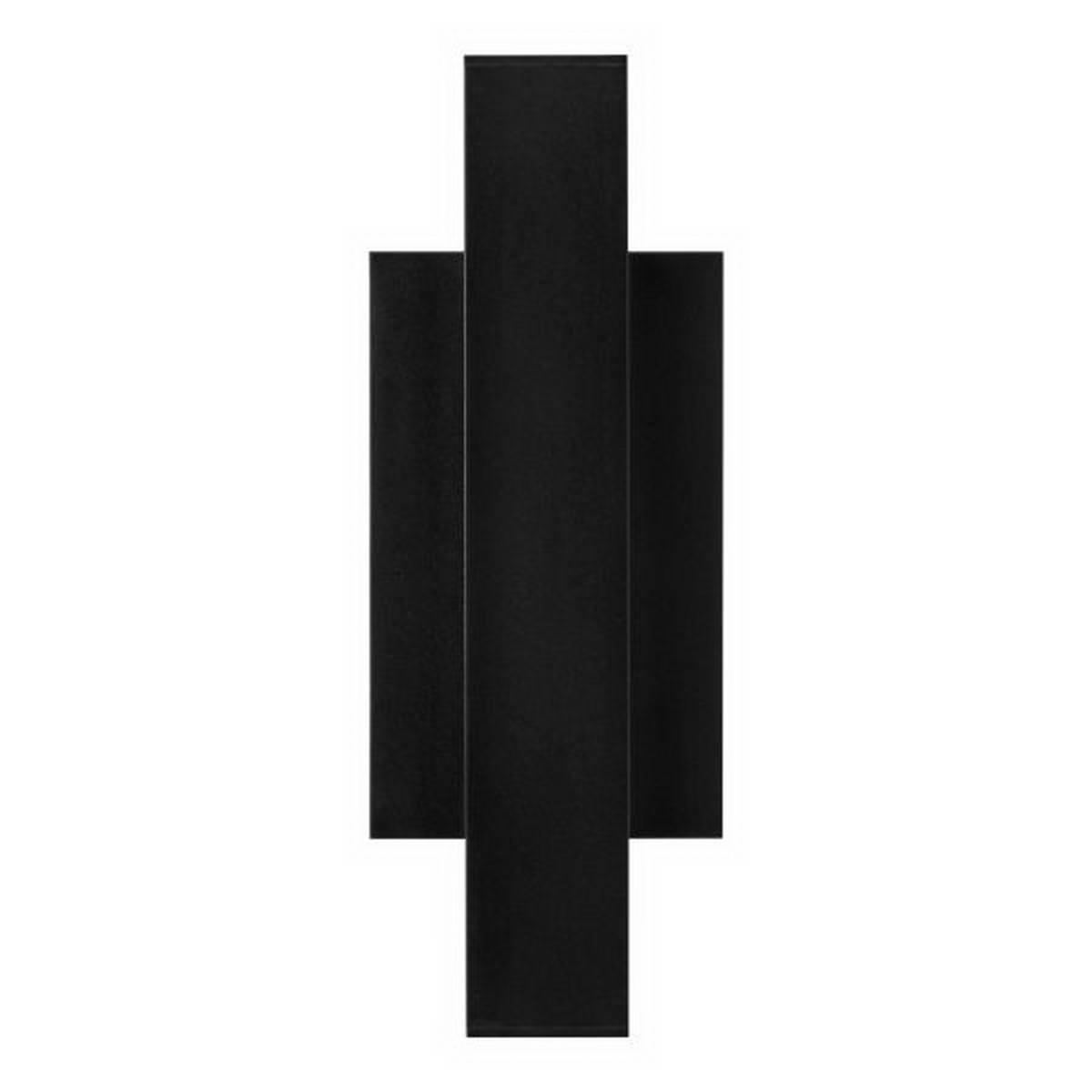 Chara 12 In. Square LED Outdoor Wall Sconce Black Finish - Bees Lighting