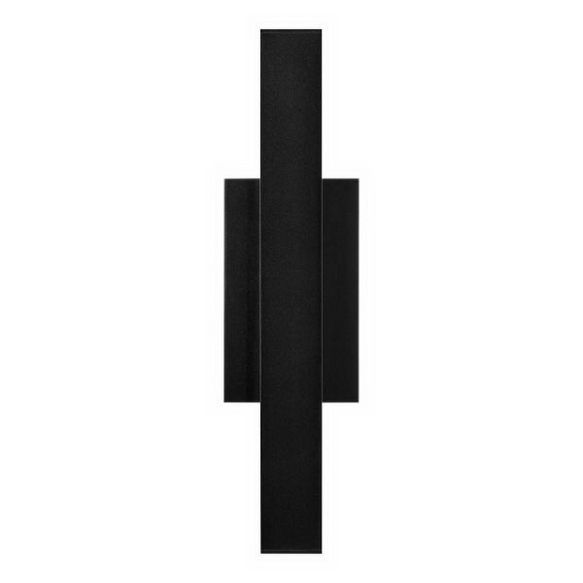 Chara 17 In. Square LED Outdoor Wall Sconce Black Finish - Bees Lighting