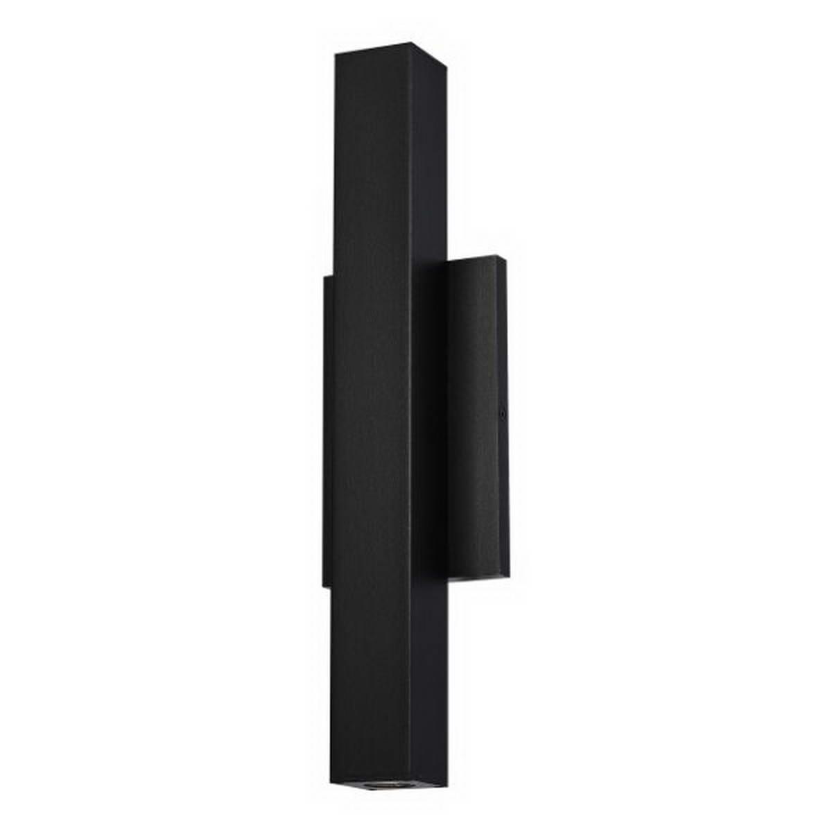 Chara 17 In. Square LED Outdoor Wall Sconce Black Finish - Bees Lighting