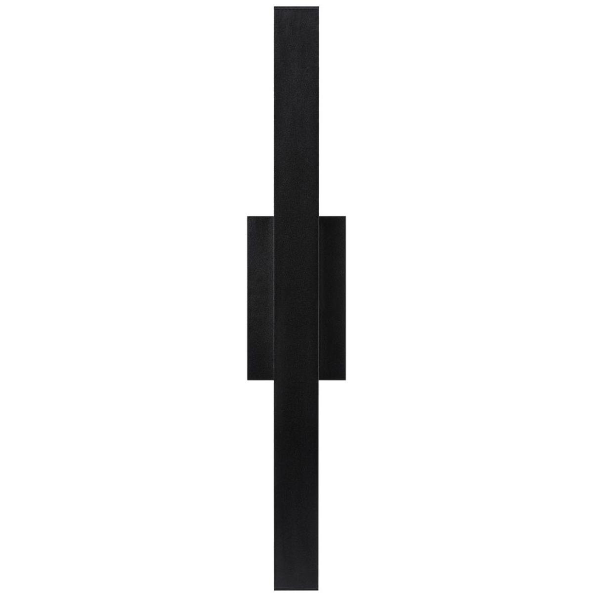 Chara 26 In. Square LED Outdoor Wall Sconce Black Finish - Bees Lighting