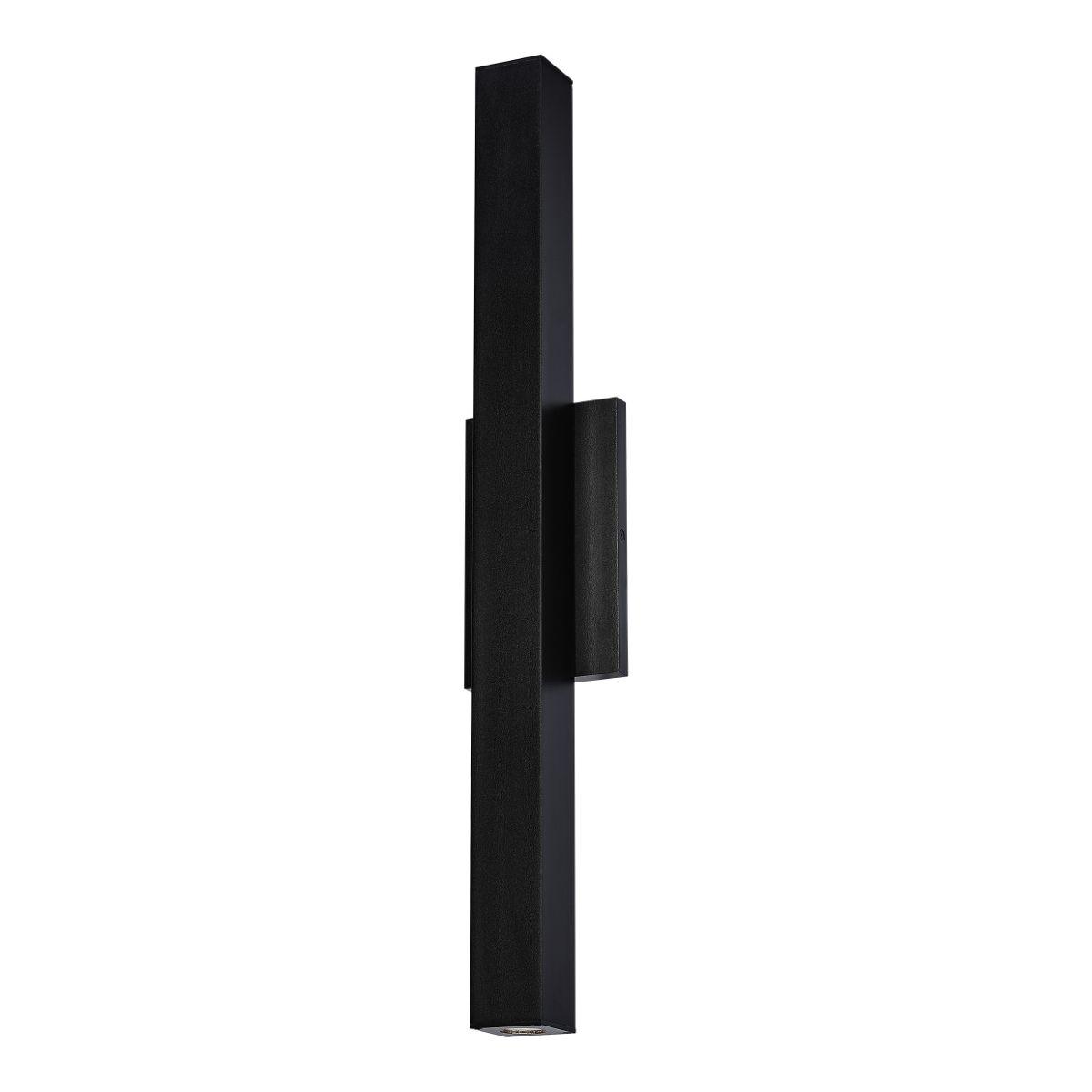 Chara 26 In. Square LED Outdoor Wall Sconce Black Finish - Bees Lighting