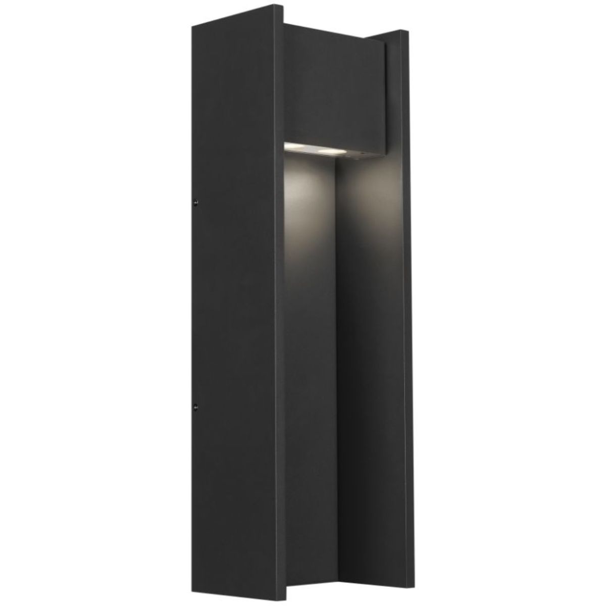 Zur 24 In. LED Outdoor Wall Sconce in-line Fuse 2700K Black Finish - Bees Lighting