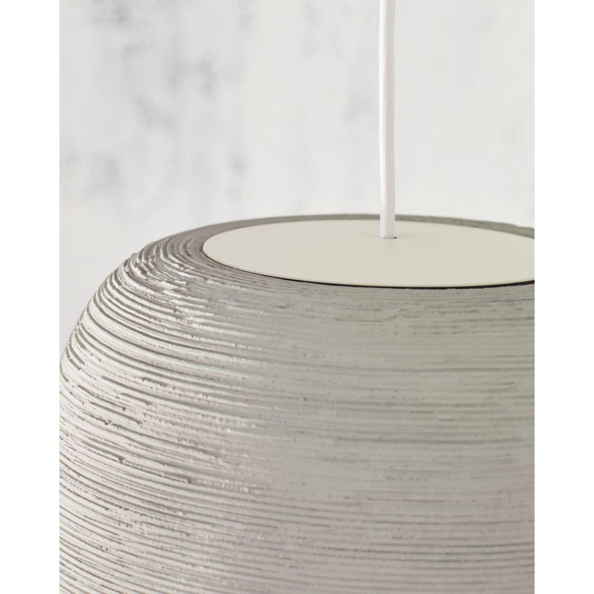 Karam Small 12 in. Pendant Light Gray Finish - Bees Lighting