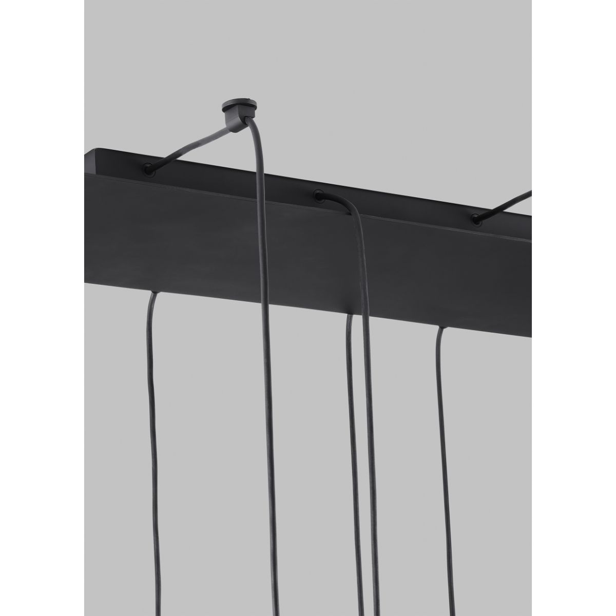 EAVES 50 in. 18 Lights LED Chandelier 277V Black Finish