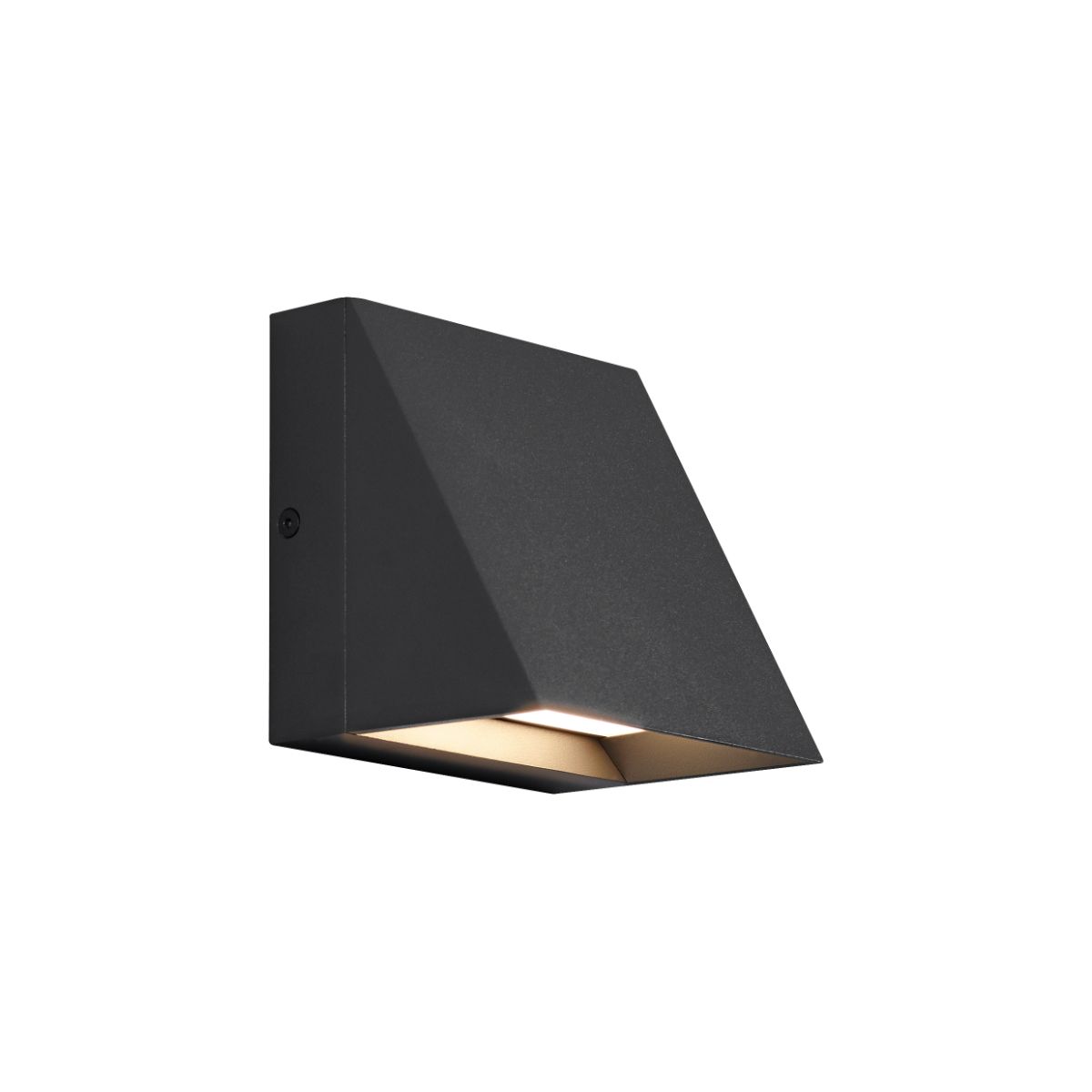 Pitch 5 In. LED Outdoor Wall Sconce 120V 2700K Black Finish - Bees Lighting