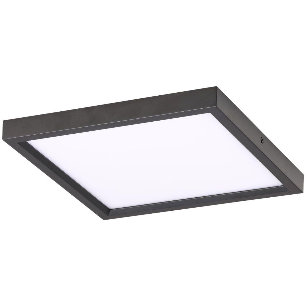 8 in. LED Flush Mount Disk Light Black finish - Bees Lighting