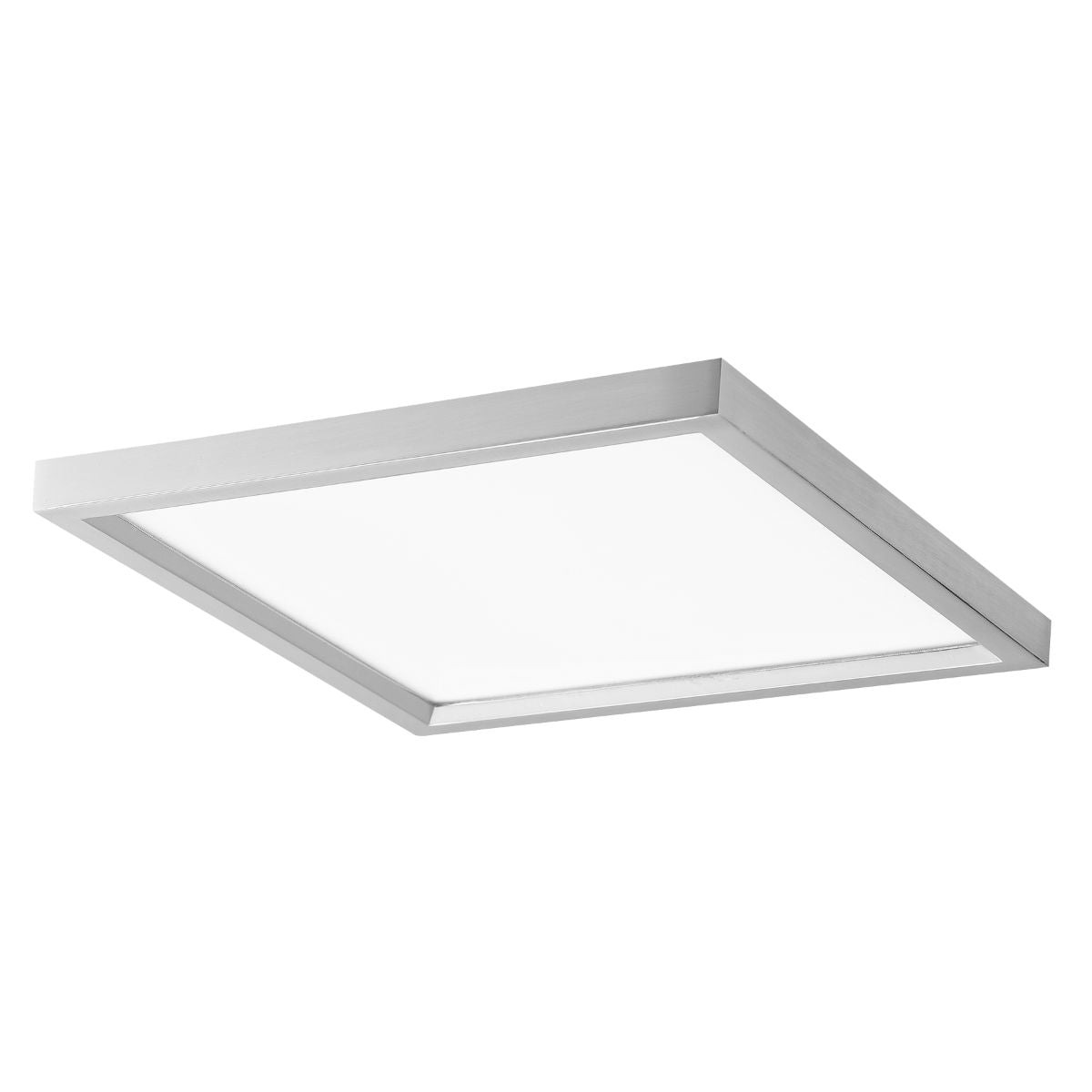 15 In. LED Flush Mount Light Nickel Finish