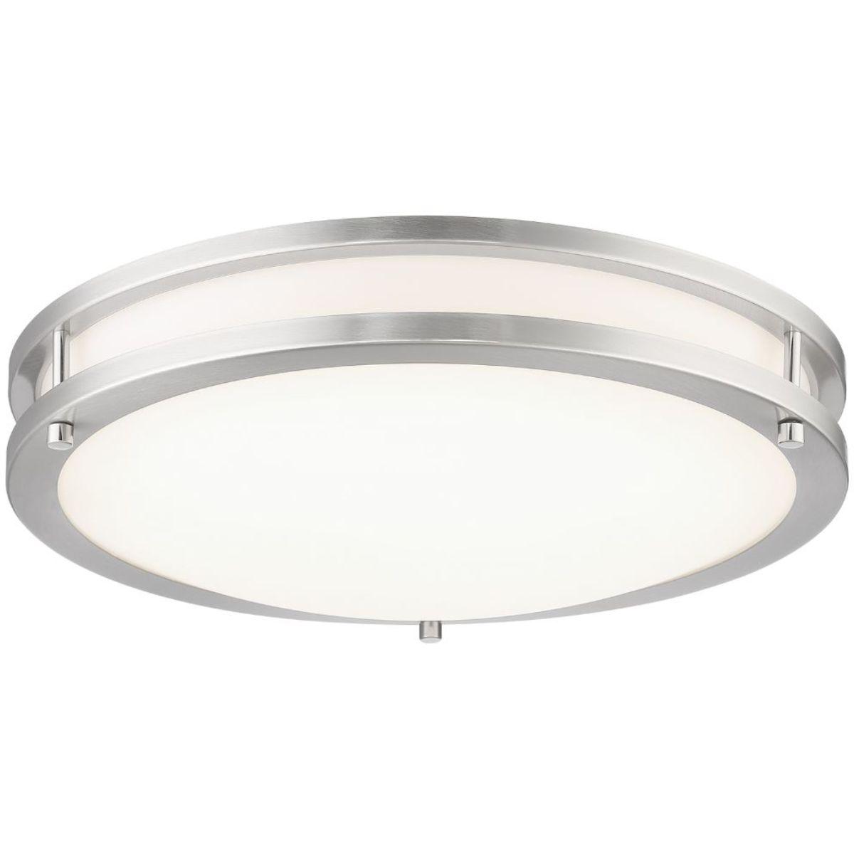 14 in. LED Flush Mount Light Brushed Nickel finish - Bees Lighting