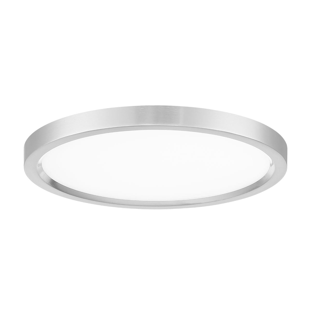 15 In. LED Flush Mount Disk Light Brushed nickel Finish