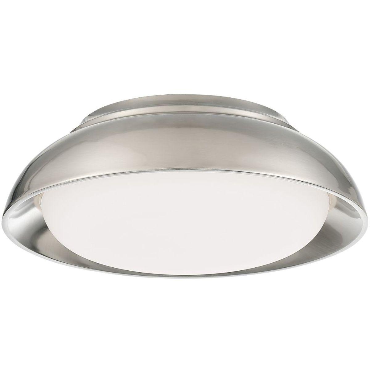 12 in. LED Flush Mount Light Brushed Nickel finish - Bees Lighting