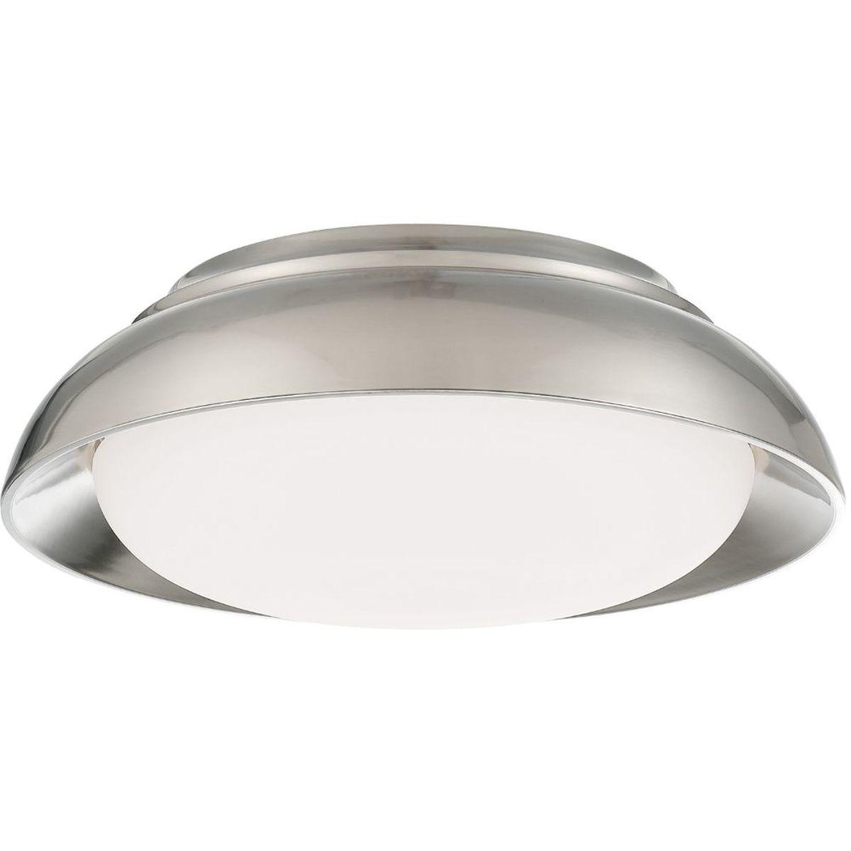 15 in. LED Flush Mount Light Brushed Nickel finish - Bees Lighting