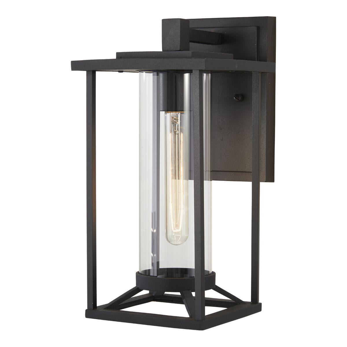 Trescott 17 in. Outdoor Wall Lantern Black Finish - Bees Lighting