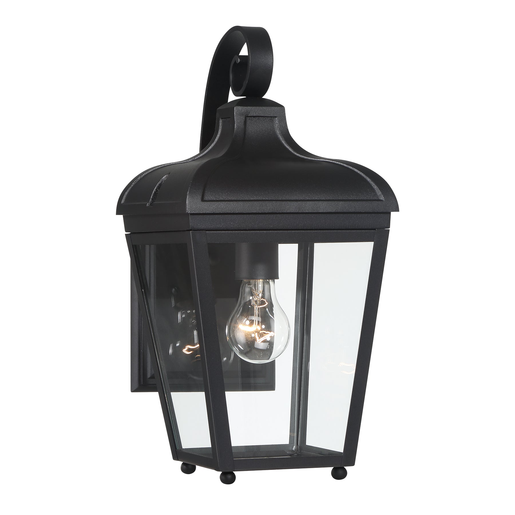 Marquee 16" 1 Light Outdoor Wall Sconce Black Finish - Bees Lighting