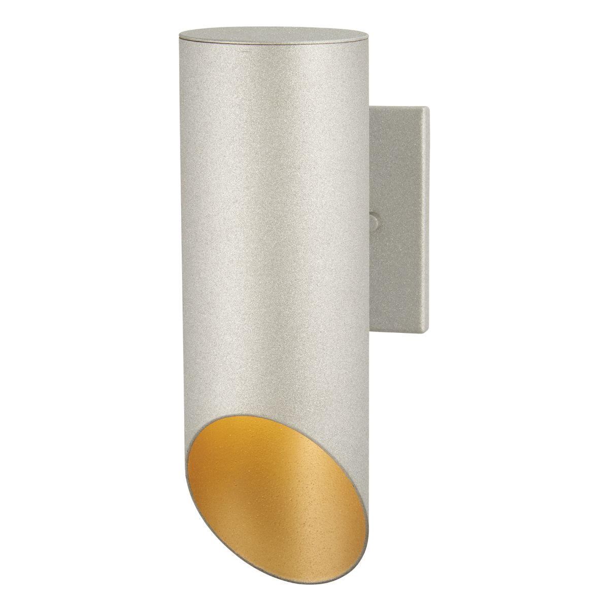 Pineview Slope 13 in. Outdoor Wall Sconce Silver & Gold Finish - Bees Lighting