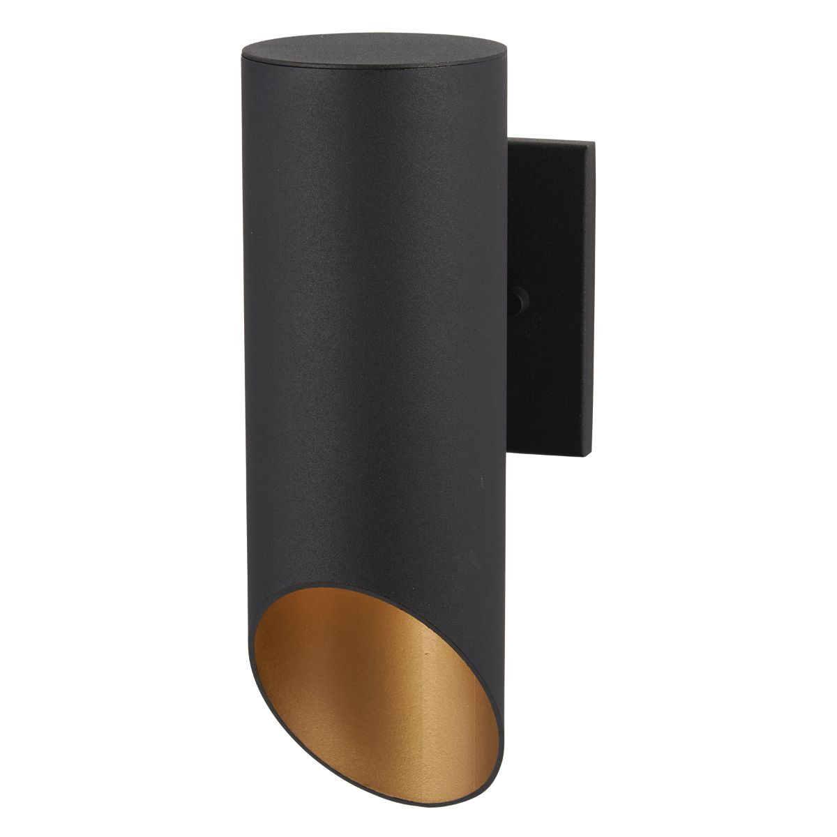 Pineview Slope 13 in. Outdoor Wall Sconce Black & Gold Finish - Bees Lighting