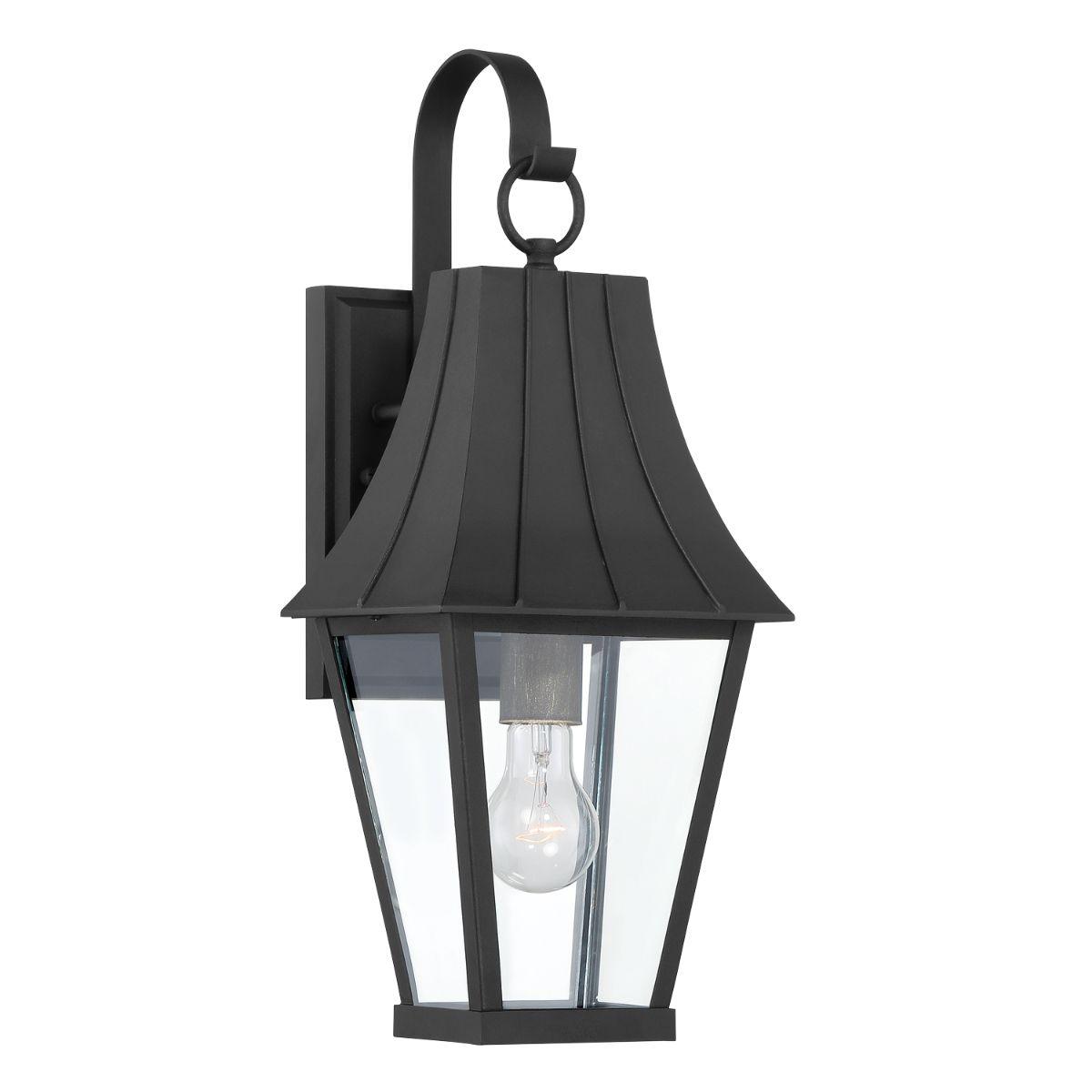 Chateau Grande 19 in. Outdoor Wall Lantern Black & Gold Finish - Bees Lighting