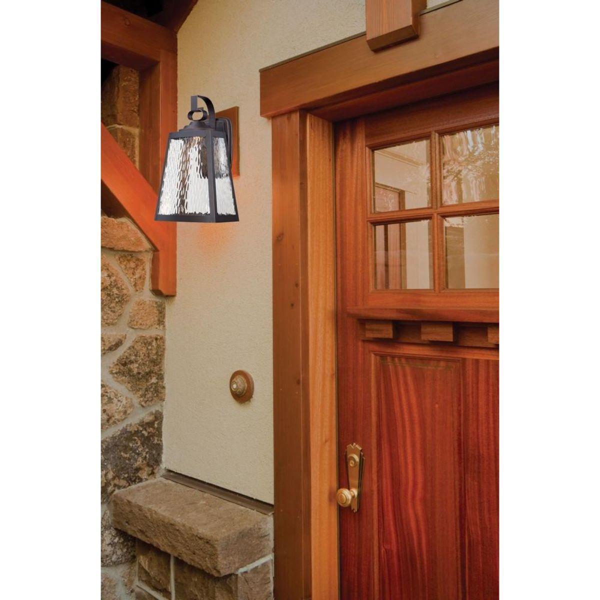 Talera 11 in. LED Outdoor Wall Lantern Oil Rubbed Bronze & Gold Finish - Bees Lighting