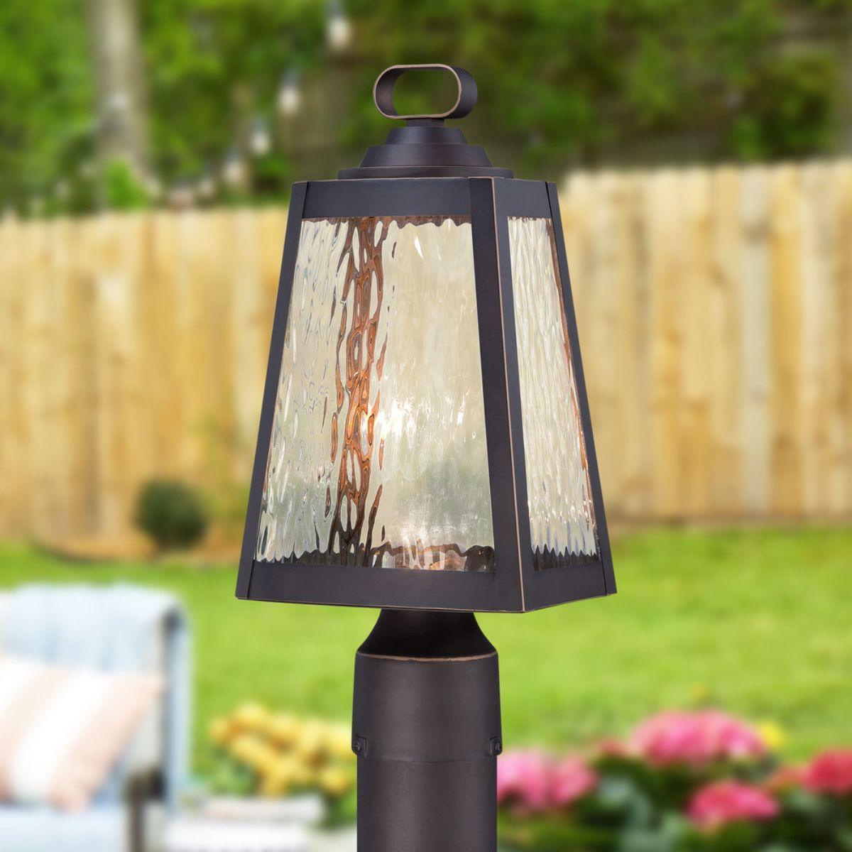 Talera 15 in. Lantern Head Oil Rubbed Bronze & Gold finish - Bees Lighting