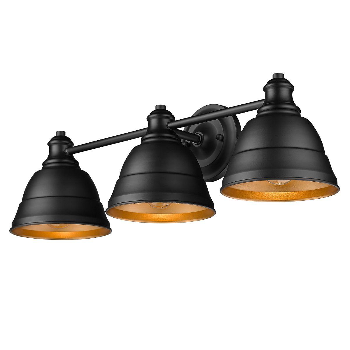 Rebel 3 Lights 24 in. Bathroom Vanity Light Matte Black Finish - Bees Lighting