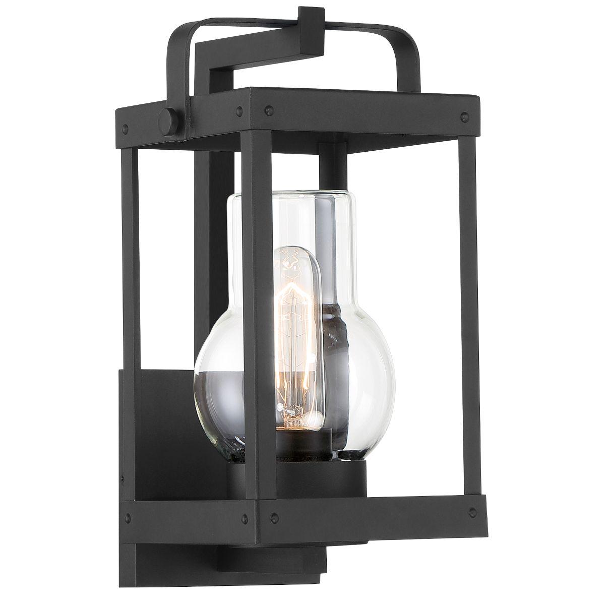 Sullivans Landing 12 in. Outdoor Wall Lantern Black Finish - Bees Lighting