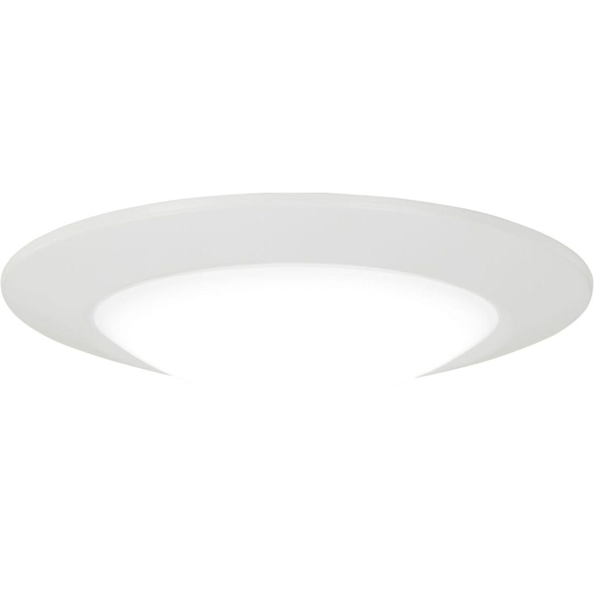 8 in. LED Square Disk Light White finish - Bees Lighting