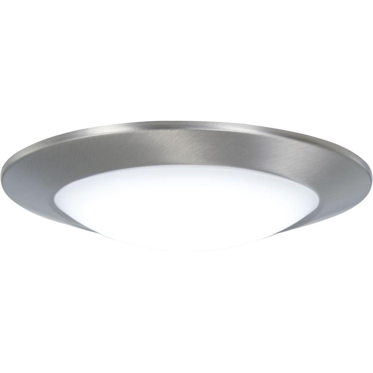 8 in. LED Flush Mount Light Bruhsed Nickel finish - Bees Lighting