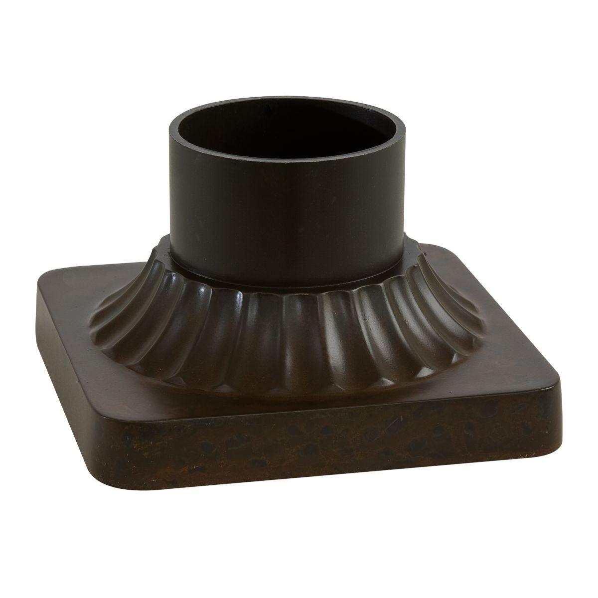 6 In. Pier Mount Base Rust Finish - Bees Lighting