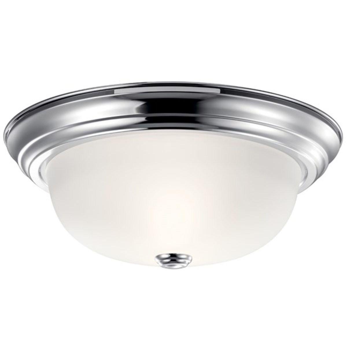 Flush Mount Light 13 in. 2 Lights Chrome finish - Bees Lighting