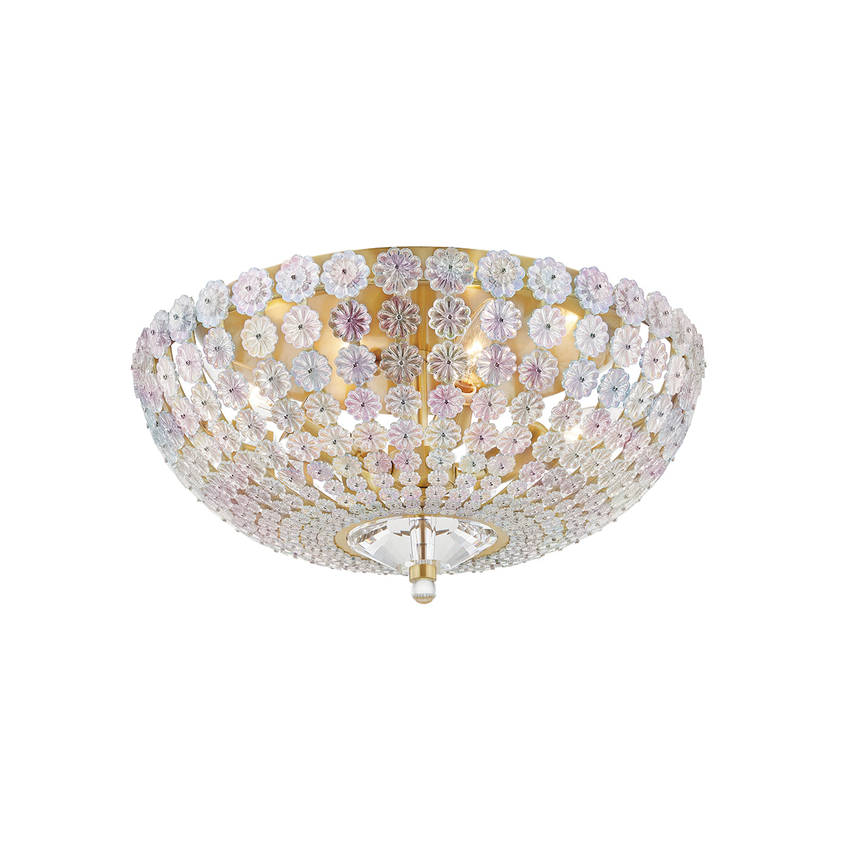 Floral Park 17" 4 Lights Semi-Flush Mount