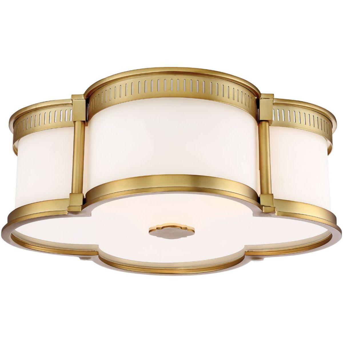 16 in. LED Flush Mount Light 3000K Gold finish - Bees Lighting