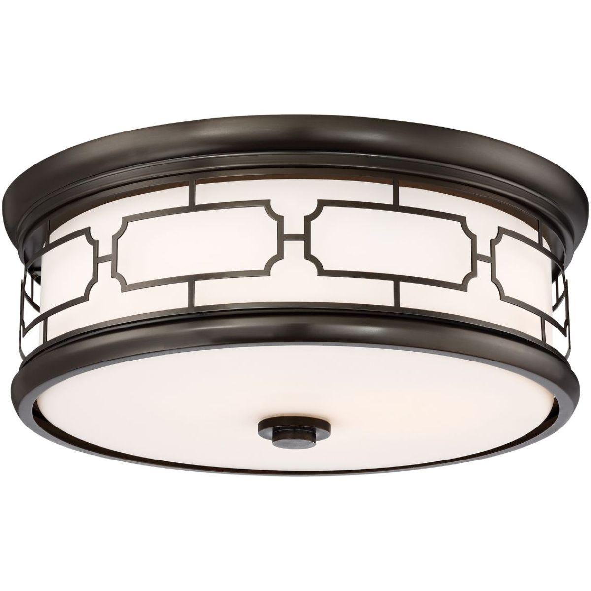 16 in. LED Flush Mount Light 120V Bronze finish - Bees Lighting