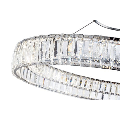 Annette 26 In. LED Pendant Light Chrome Finish