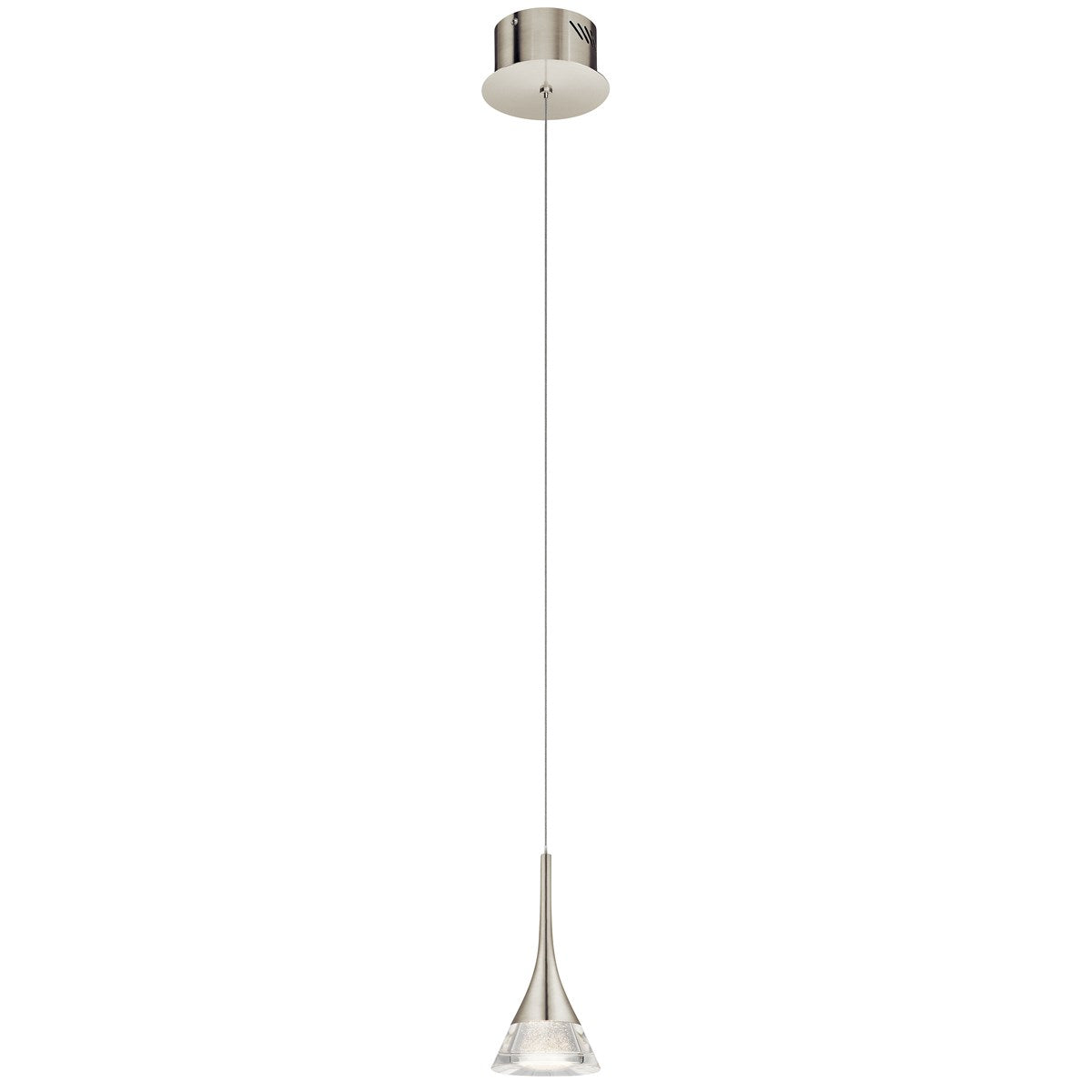 Kabru 5 in. LED Pendant Light Nickel Finish